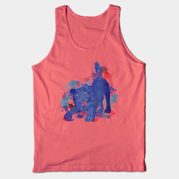 Panther Splash! Tank Top by Ancello